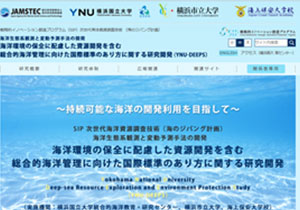 横浜国立大学 SIPプログラム(YNU-DEEPS)様　ホームページ新規作成